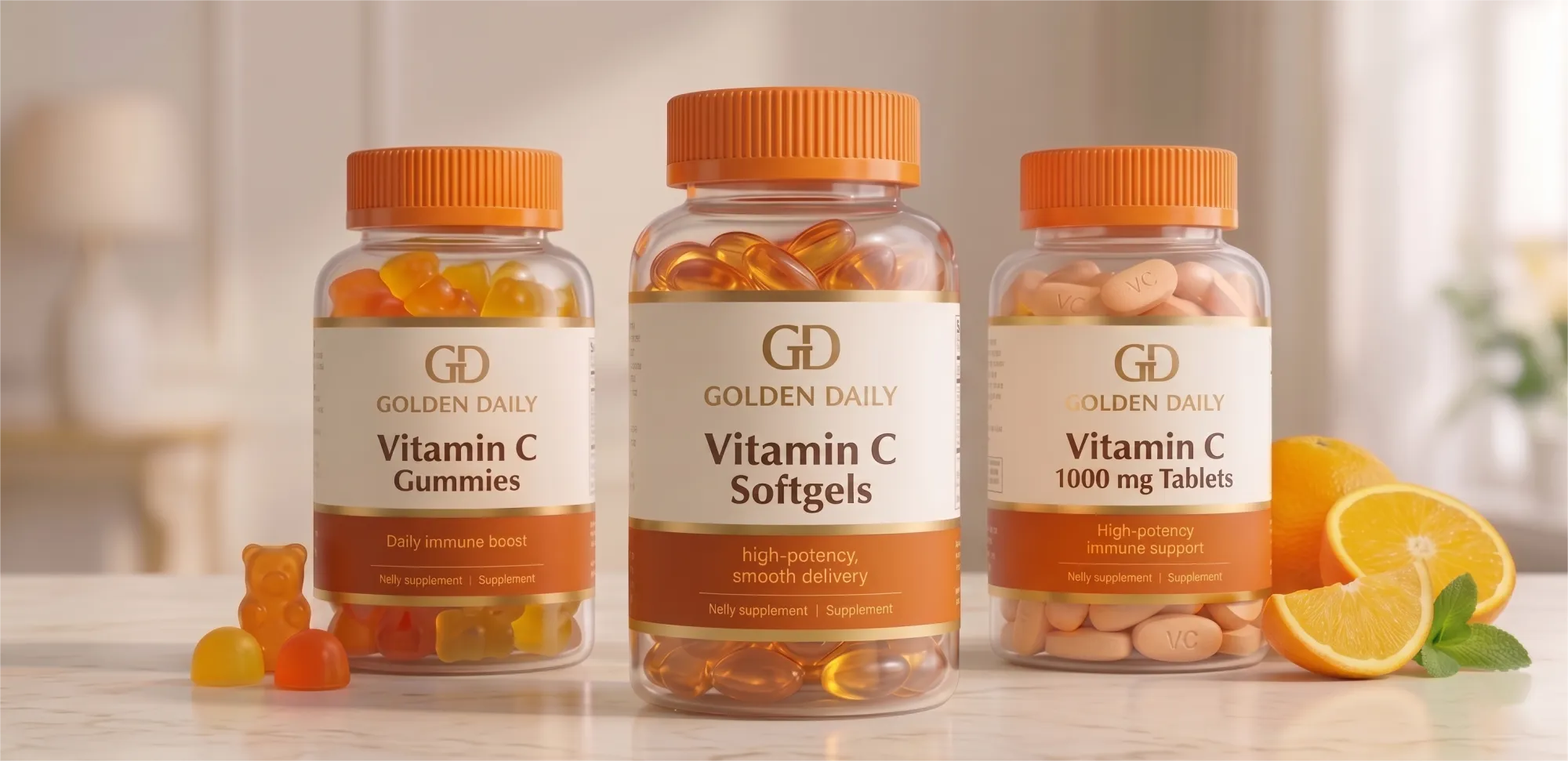 Golden Daily dietary supplement OEM brand by Prelia Biotech Group