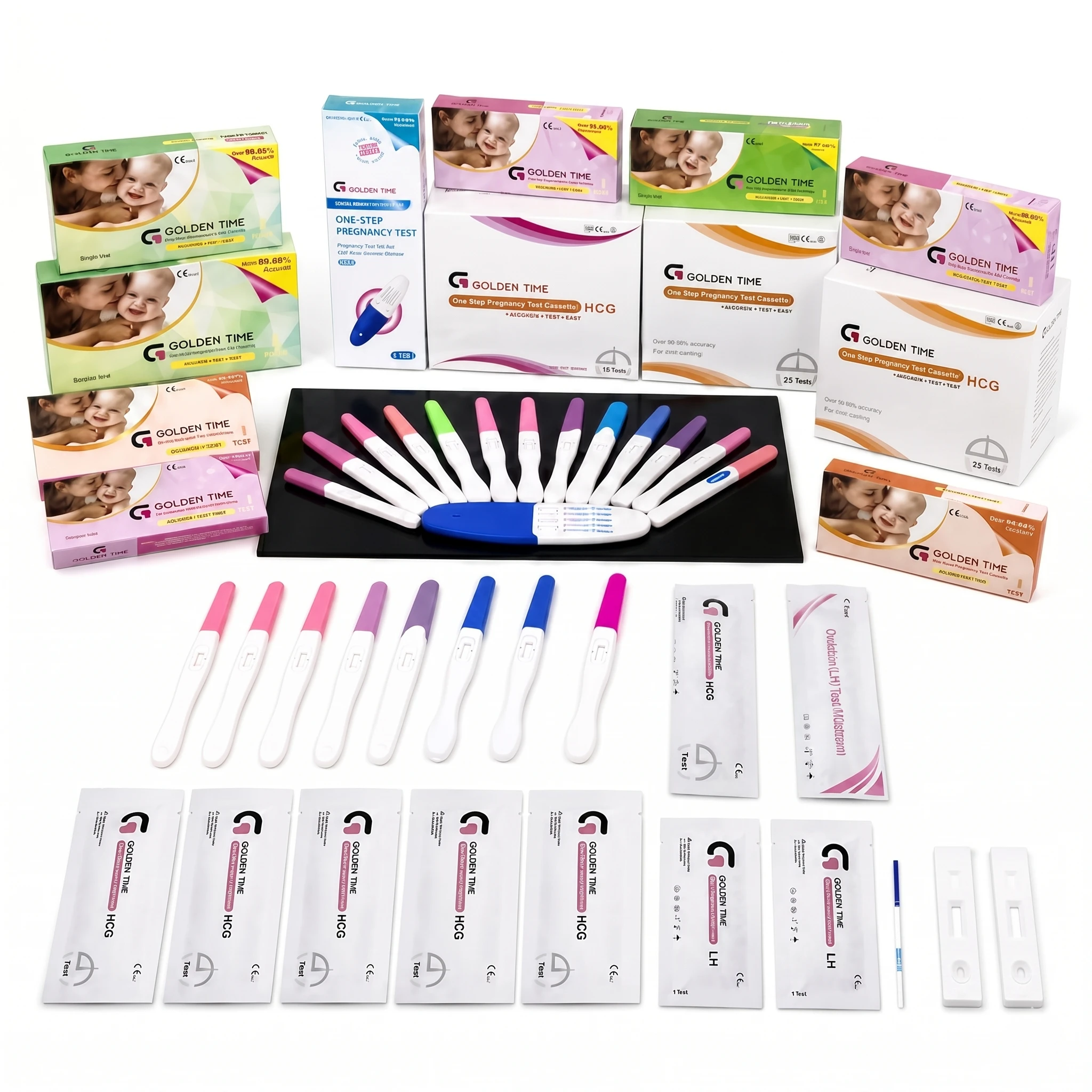 HCG pregnancy LH ovulation rapid test lateral flow OEM private label
